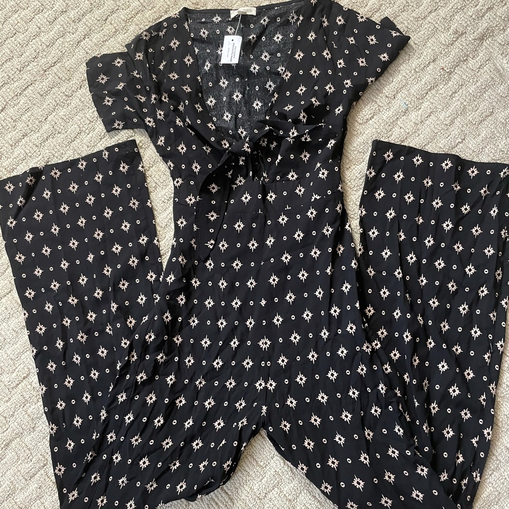 Black and Tan Tillys Jumpsuit
